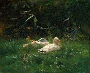 Willem Maris Ducks oil